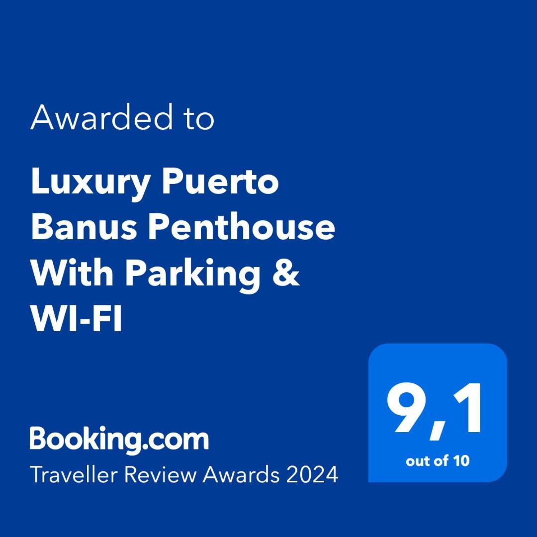 Ferienwohnung Luxury Puerto Banus Penthouse With Parking & Wi-Fi Marbella Exterior foto